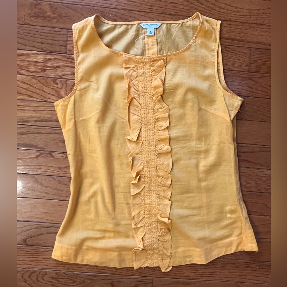 Banana Republic Tank Shell Blouse Sz 4